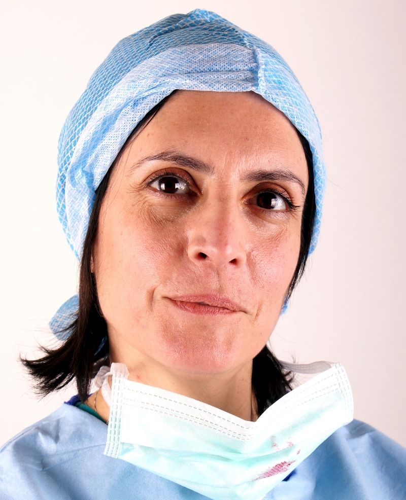 nurse wearing scrubs